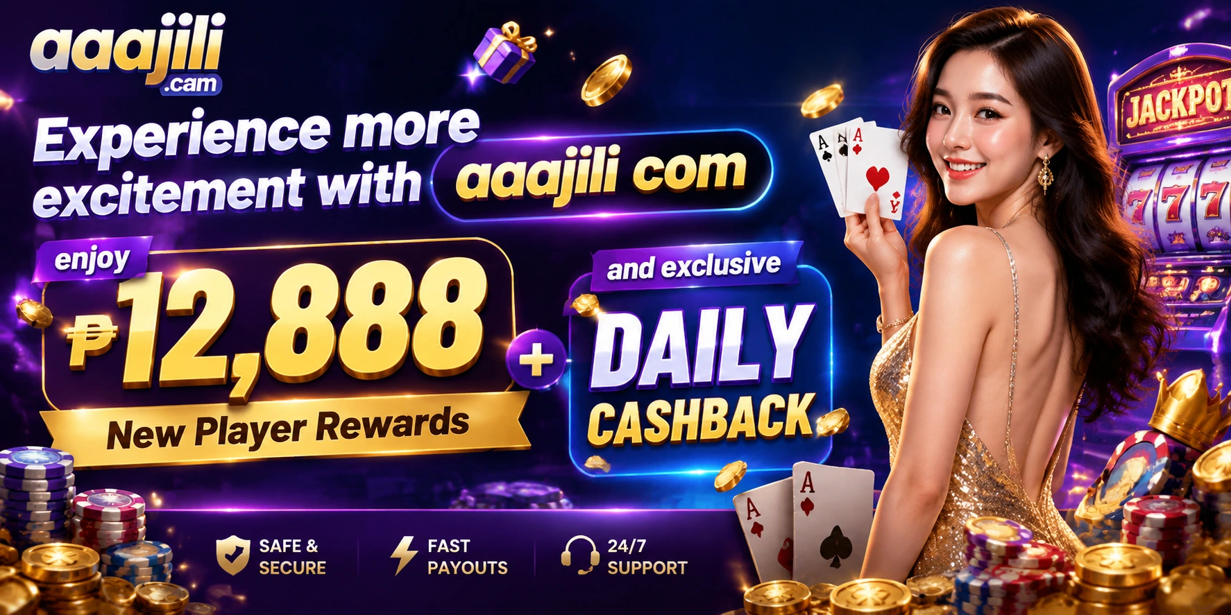 Casino bonus promotion with welcome offer details