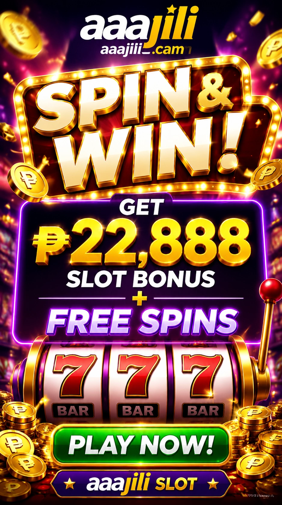 Mobile slot lobby preview with bright game tiles and quick navigation